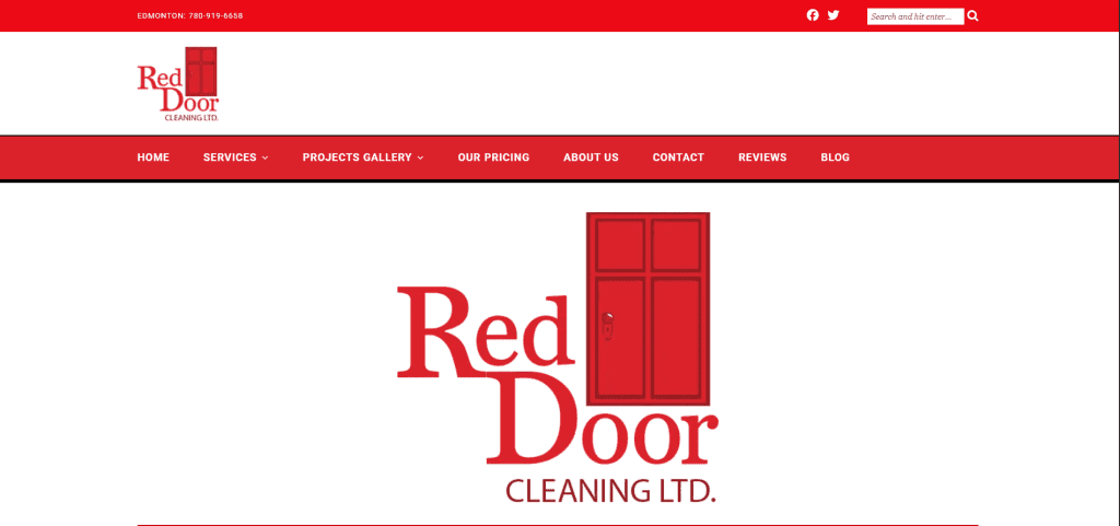 Edmonton Digital Marketing Client Red Door Cleaning